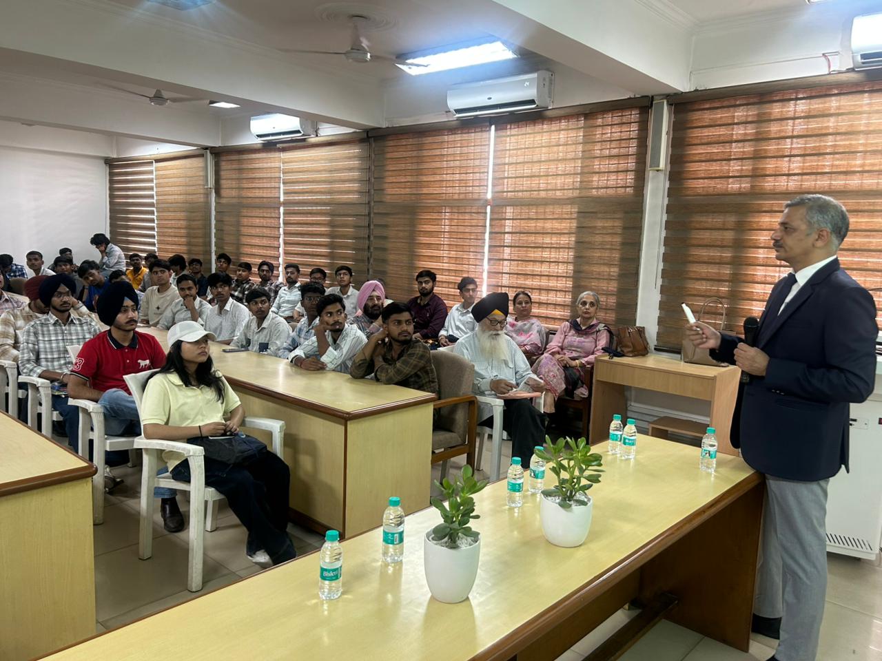 Interactive session with Mr Ranjit Singh — industry interaction for Commerce students.